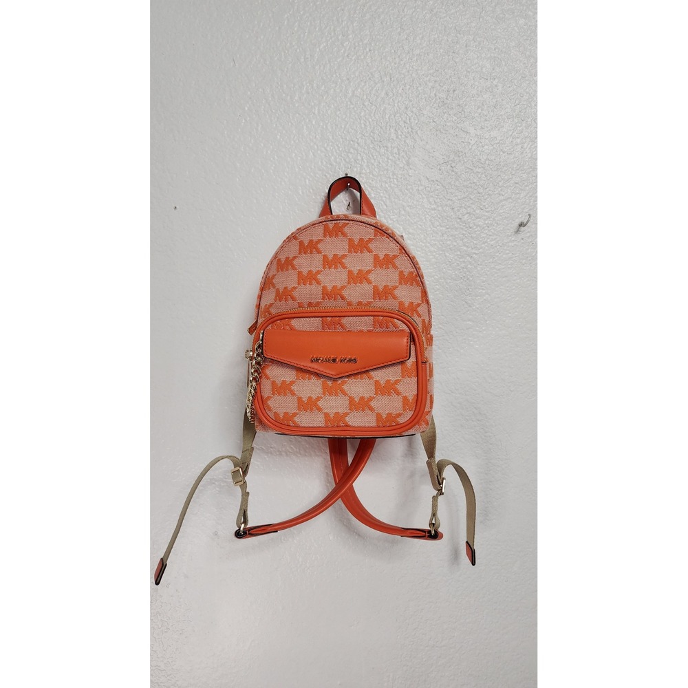 Michael Kors Mini Backpack Women NS Orange New With Tags